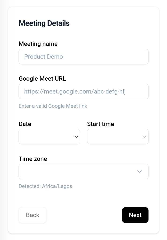 Meeting Details